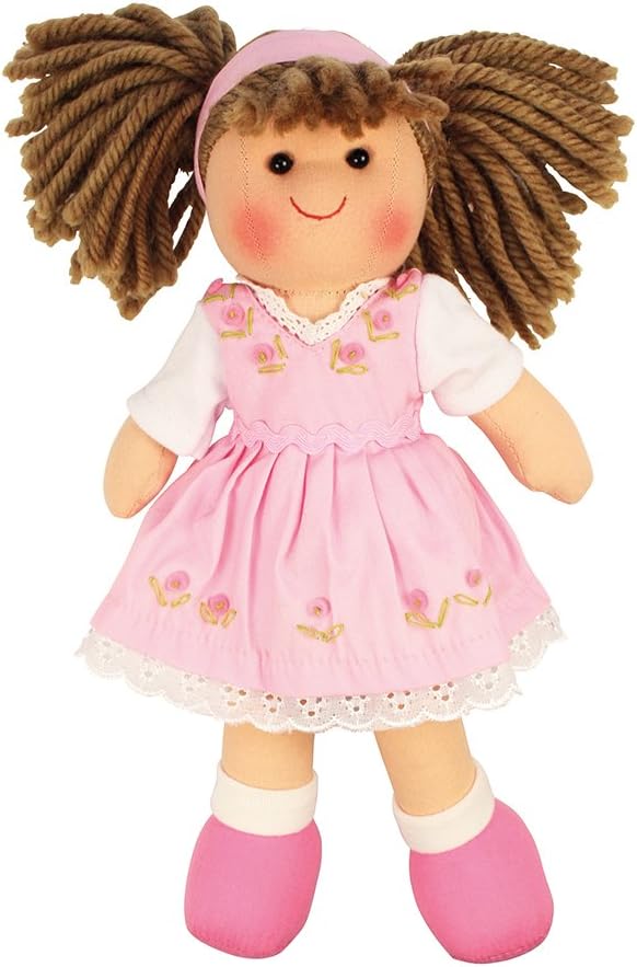 BIGJIGS BJD007 SMALL RAG DOLL ROSE