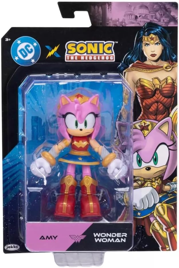 DC SONIC THE HEDGEHOG 42917 AMY AS WONDER WOMEN ARTICULATED FIGURE