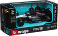7 BURAGO 38176R NO63 MERCEDES AMG F1W15 GEORGE RUSSELL F1 CAR 1/43RD SCALE