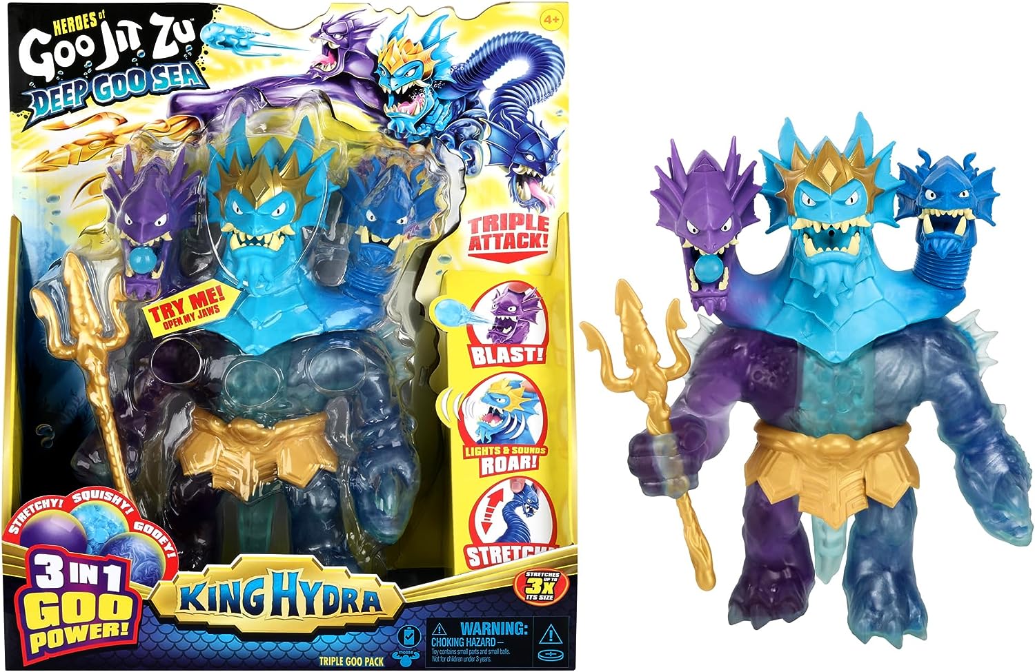 HEROES OF GOO JIT ZU 42576 KING HYDRA DEEP GOO SEA TRIPLE GOO PACK