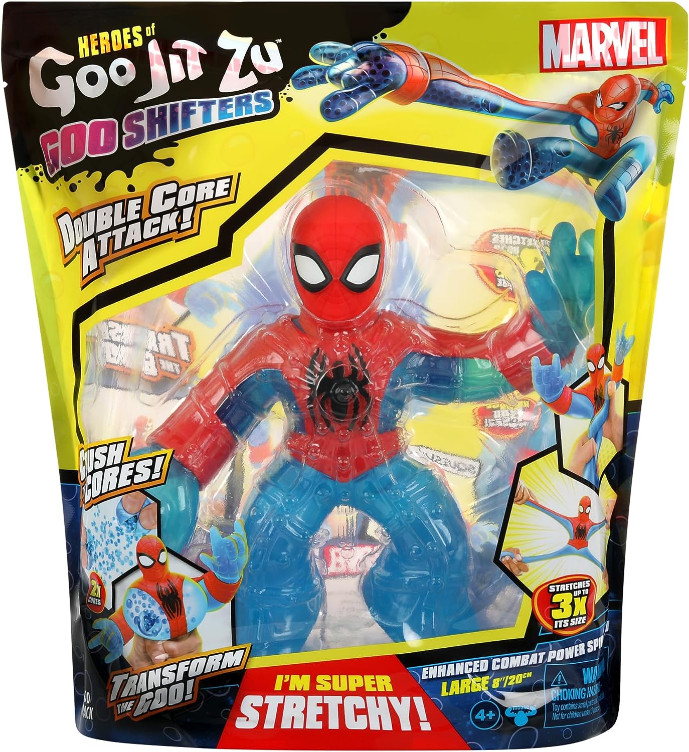 HEROES OF GOO JIT ZU 42626 MARVEL SPIDERMAN SUPAGOO FIGURE