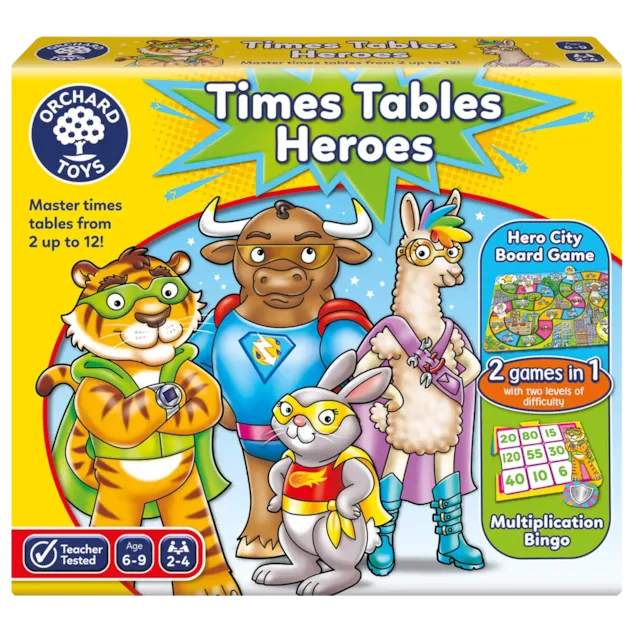 ORCHARD TOYS 101 TIMES TABLE HEROES GAME