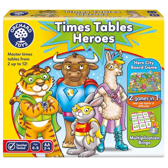 ORCHARD TOYS 101 TIMES TABLE HEROES GAME