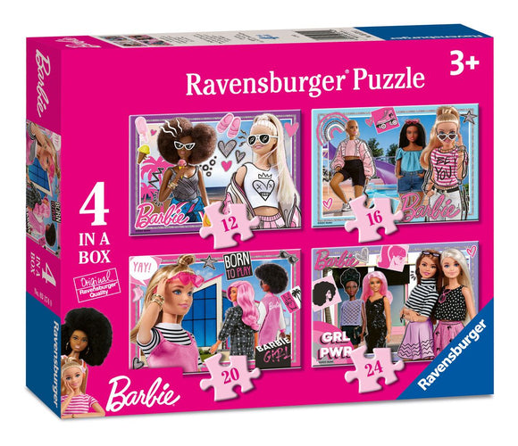 RAVENSBURGER 03174 BARBIE  4 IN A BOX PUZZLE