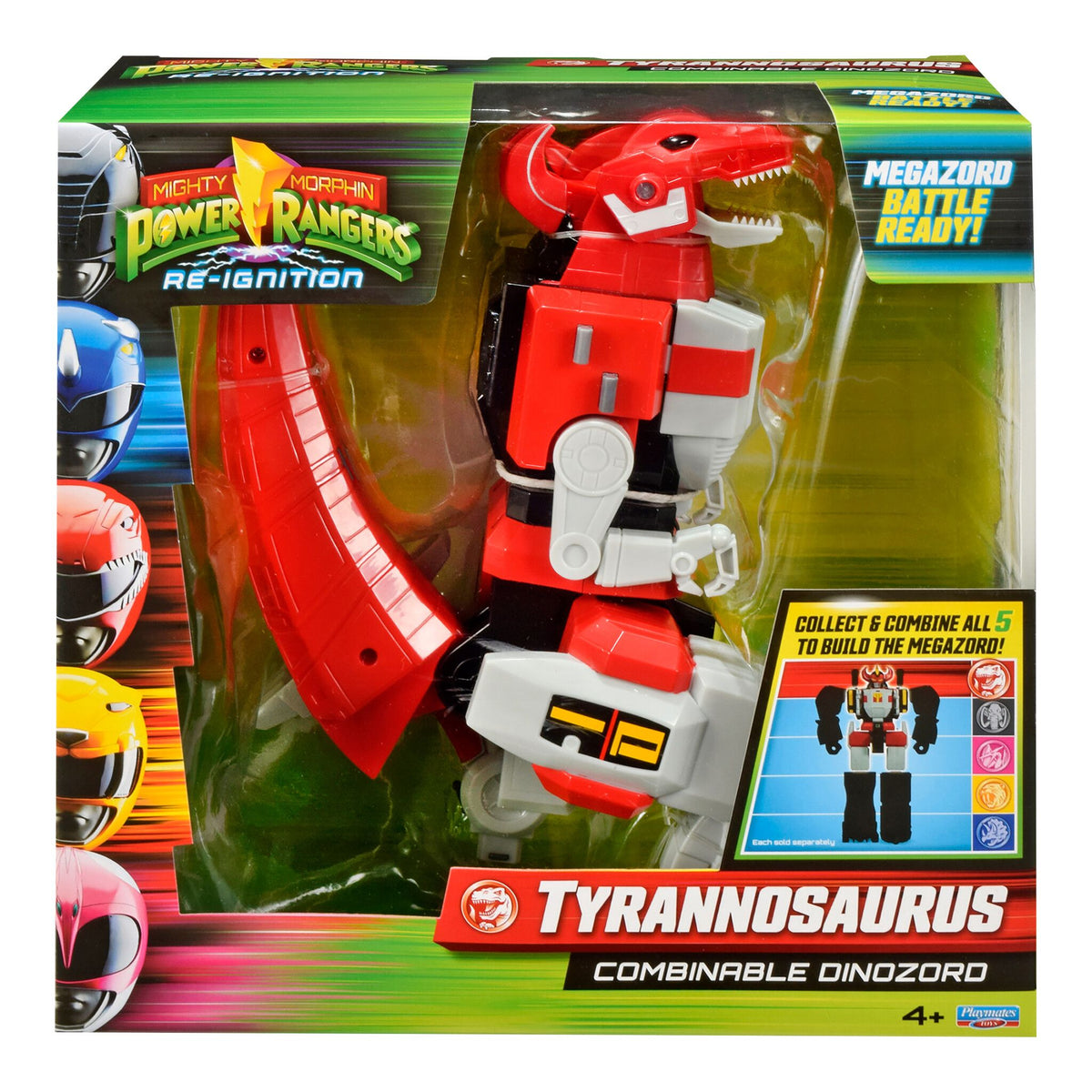 MIGHTY MORPHIN POWER RANGERS 68620 TYRANNNOSAURUS COMBINABLE DINOZORD
