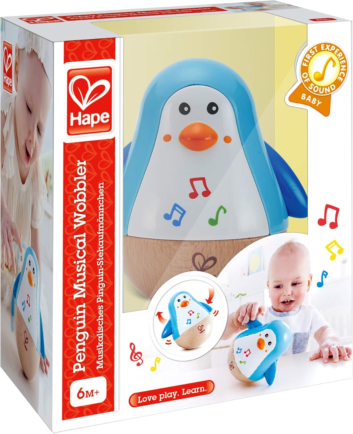 HAPE E0331 PENGUIN MUSICAL WOBBLER