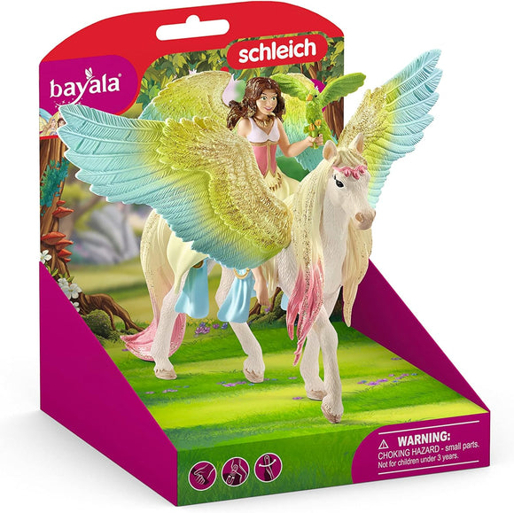 SCHLEICH 70566 BAYALA FAIRY SURAH WITH GLITTER PEGASUS