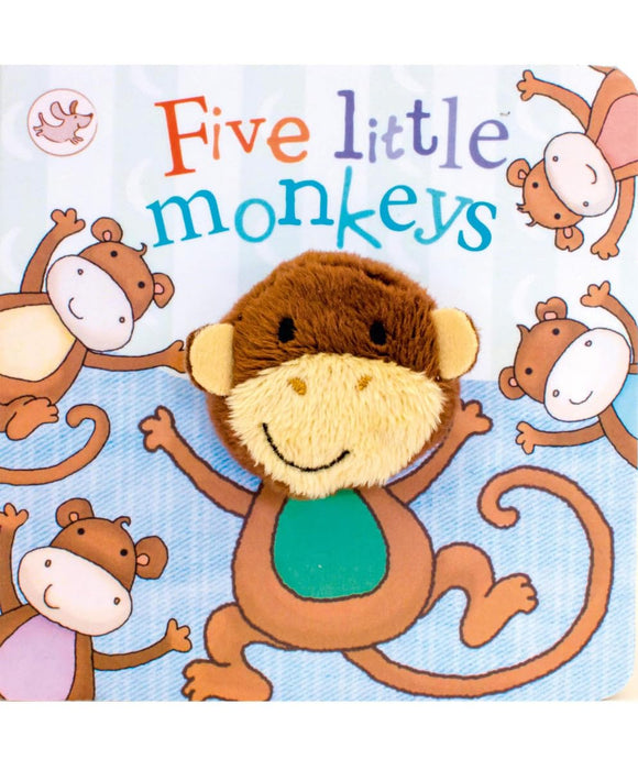 FIVE LITTLE MONKEYS FINGER PUPPET BOARD BOOK