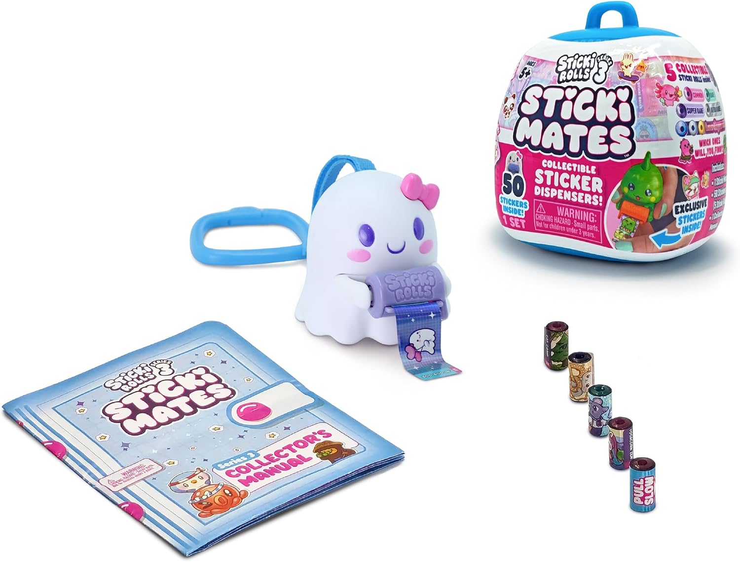 STICKI ROLLS SR8003 STICKI MATES COLLECTIBLE STICKER DISPENSER