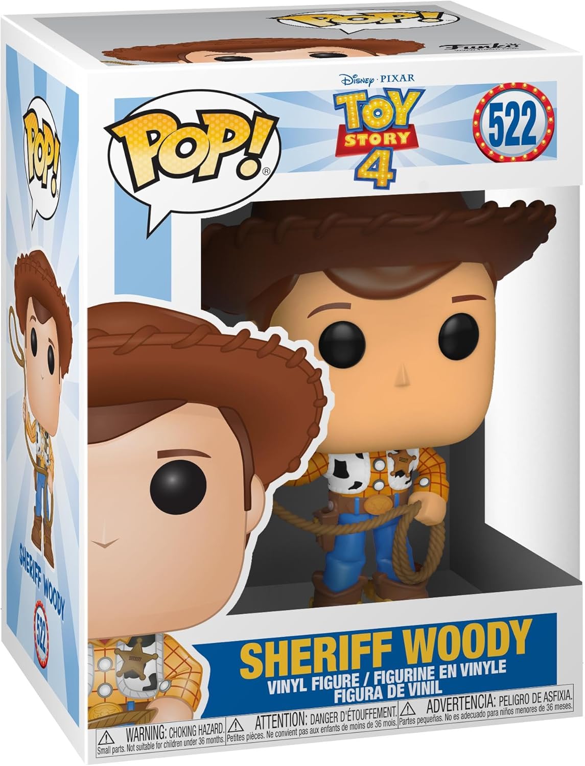 FUNKO POP! TOY STORY 4 SHERIFF WOODY 522 VINYL FIGURE