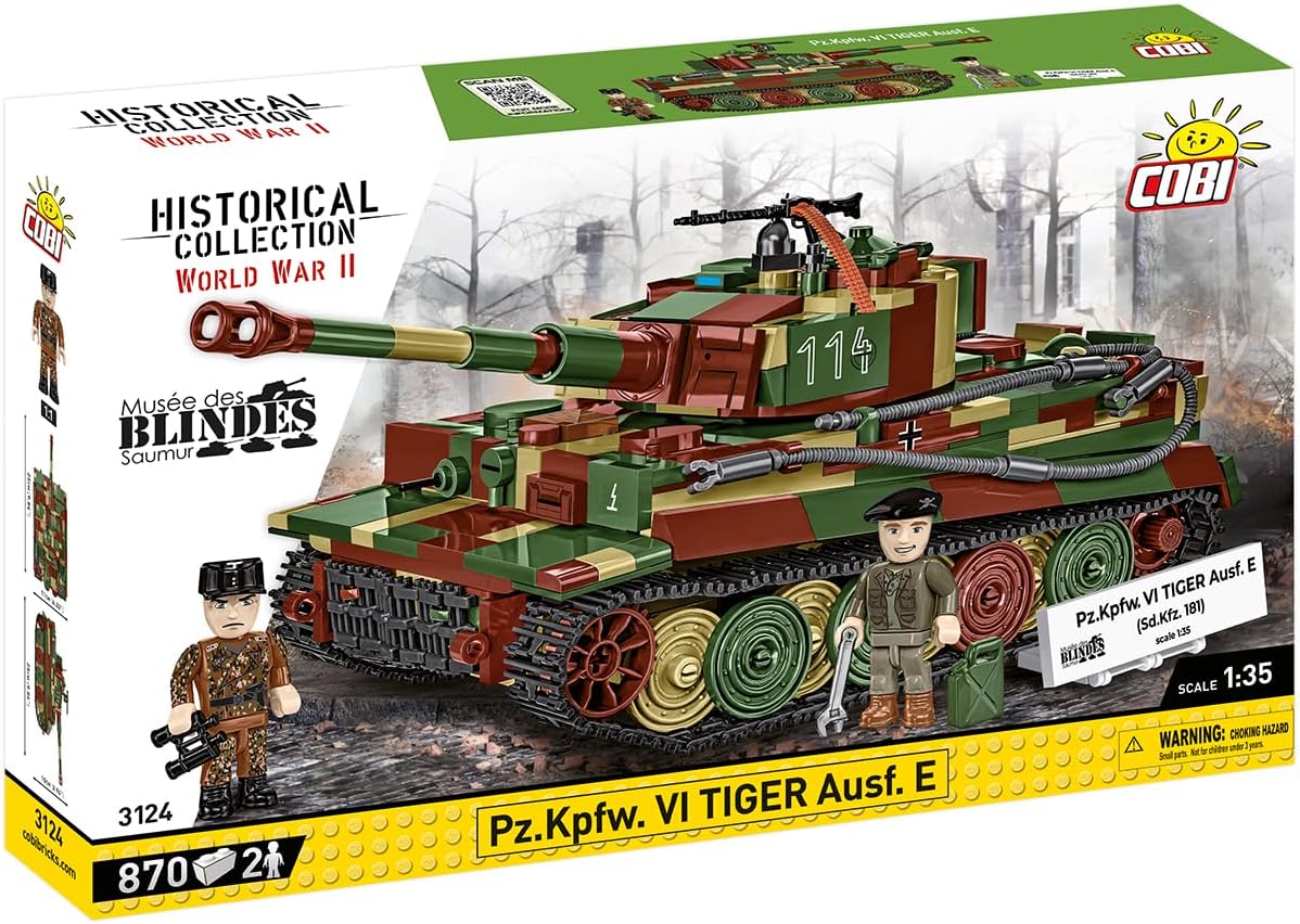 COBI 3124 PZ.KPFW. VI TIGER AUSF.E  TANK 1/35TH SCALE