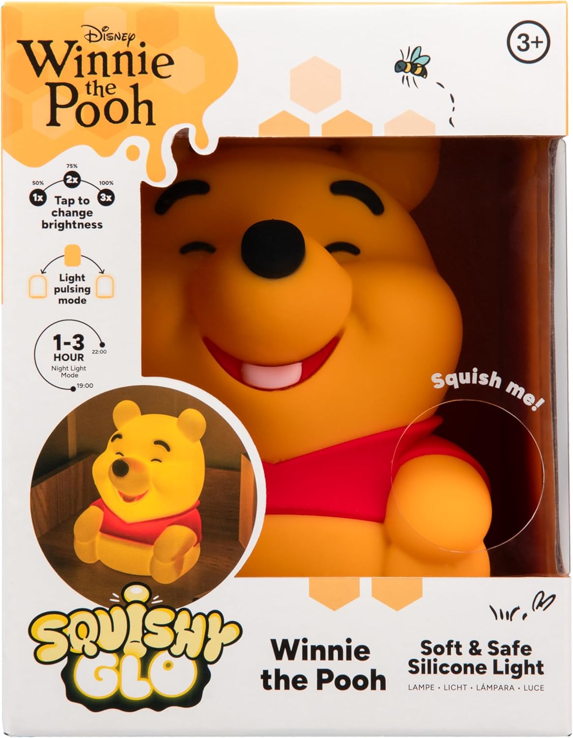 PALADONE 15864 DISNEY WINNIE THE POOH SQUISHY GLO RECHARGABLE SILICONE LIGHT