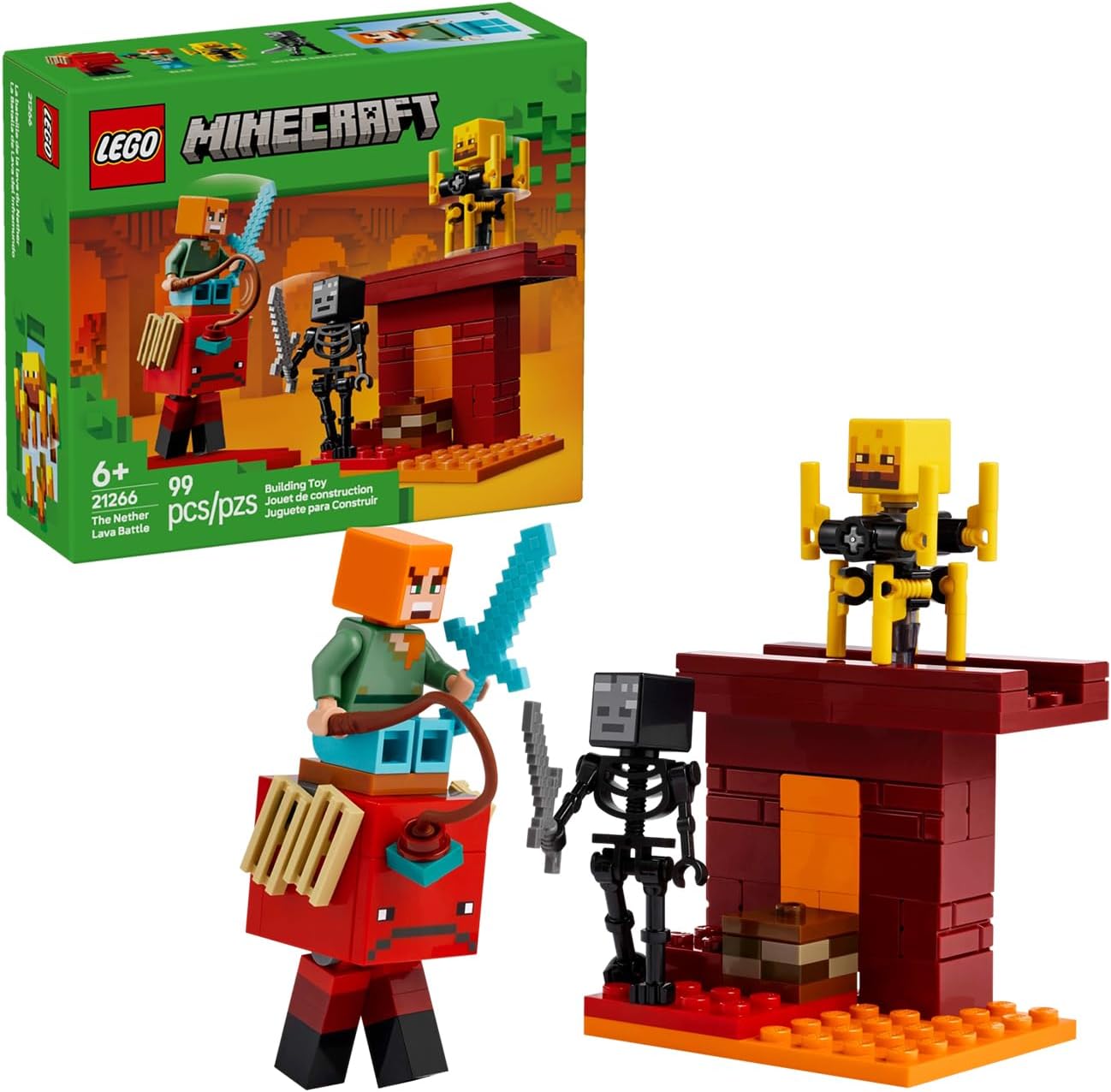 LEGO 21266 MINECRAFT THE NETHER LAVA BATTLE