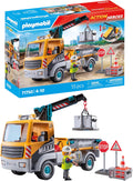 PLAYMOBIL 71750 ACTION HEROES CONSTRUCTION TRUCK WITH CRANE