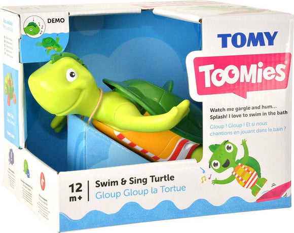 TOMY TOOMIES SWIM AND SING TURTLE BATH TOY
