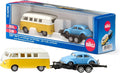 SIKU 2567 VW T1 WITH TRAILER AND BEETLE 1:50 SCALE