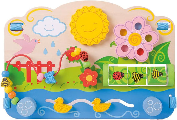 BIGJIGS BB115 WOODEN FLOWER ACTIVITY CENTRE