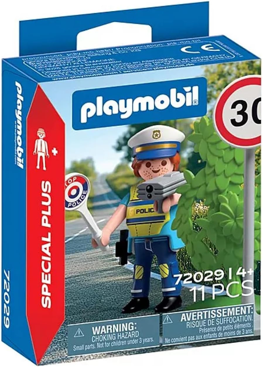 PLAYMOBIL 72029 SPECIAL PLUS POLICE OFFICER WITH SPEED DETECTOR