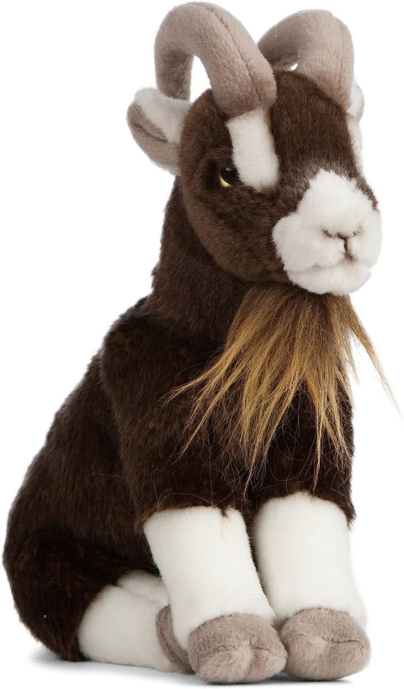 LIVING NATURE BROWN BILLY GOAT PLUSH SOFT TOY