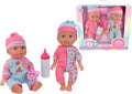 LULLABY BABY 2163 BABY 10inch TWIN DOLL SET