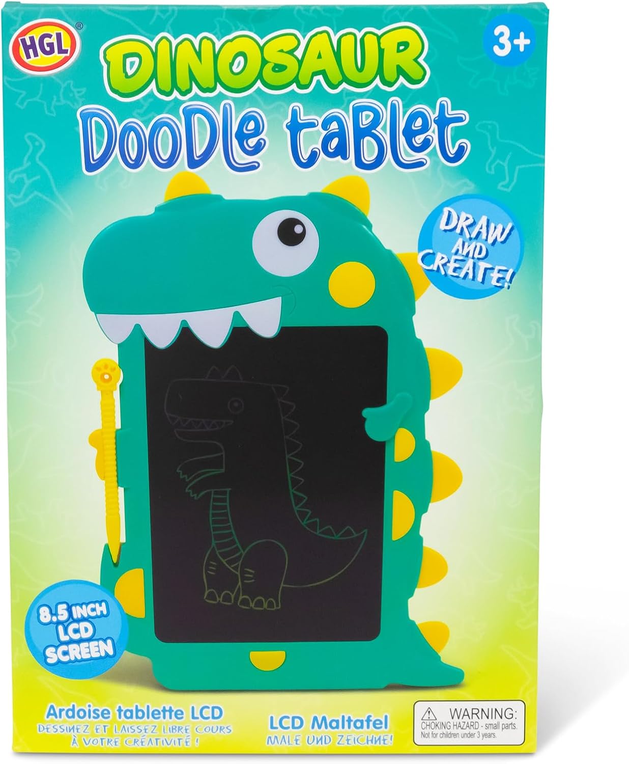 TOYMASTER SV21806 GREEN DINOSAUR DOODLE LCD TABLET