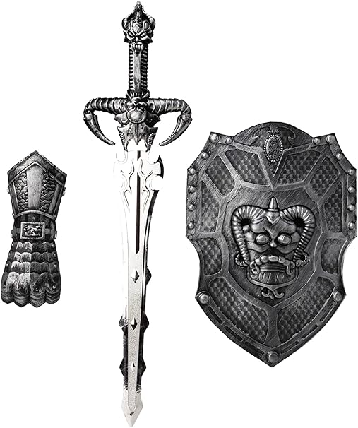 KNIGHTS AND WARRIORS SWORD AND SHIELD SET
