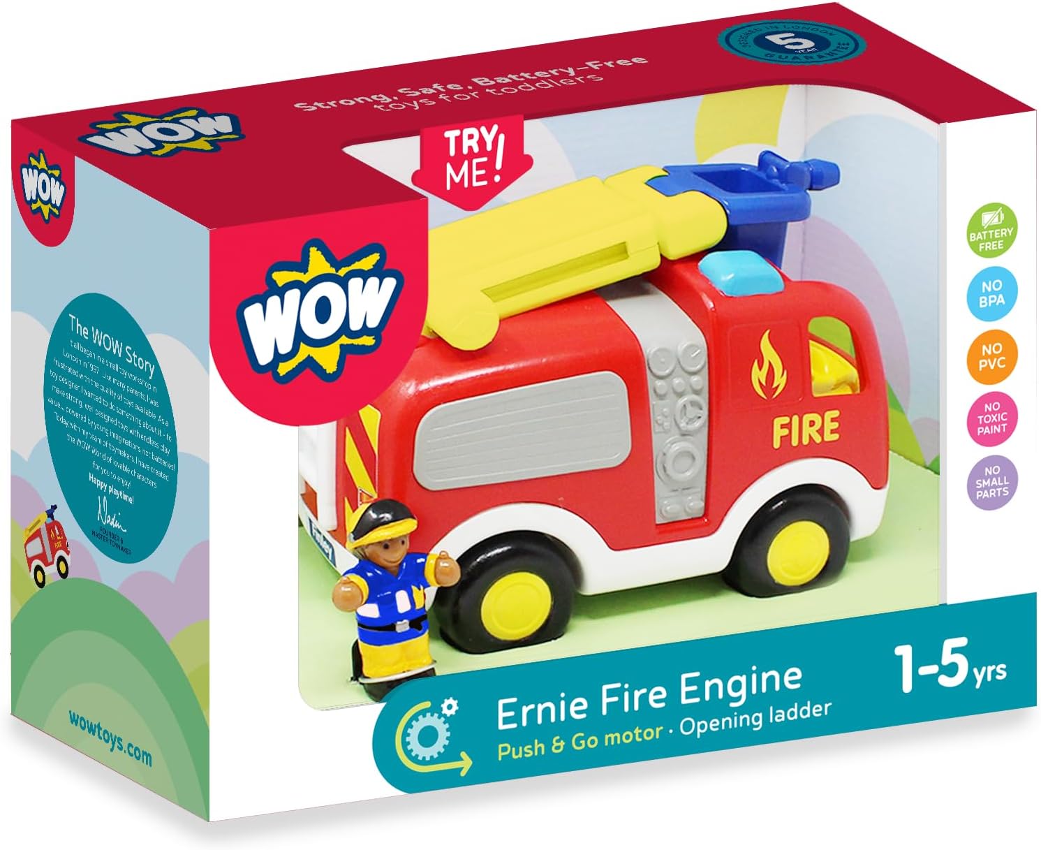 WOW TOYS 10714 ERNIE FIRE ENGINE