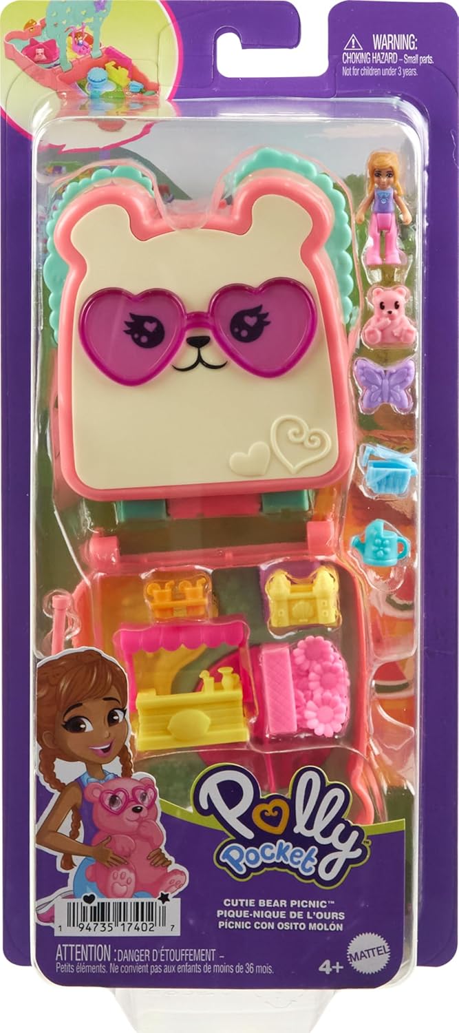 POLLY POCKET HRD70 CUTIE BEAR PICNIC PLAYSET
