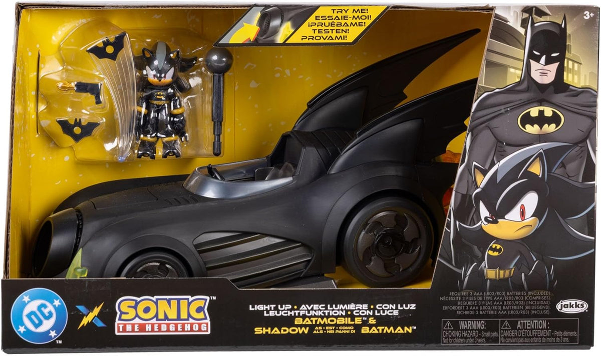DC SONIC THE HEDGEHOG 43554 BATMOBILE & SHADOW AS BATMAN