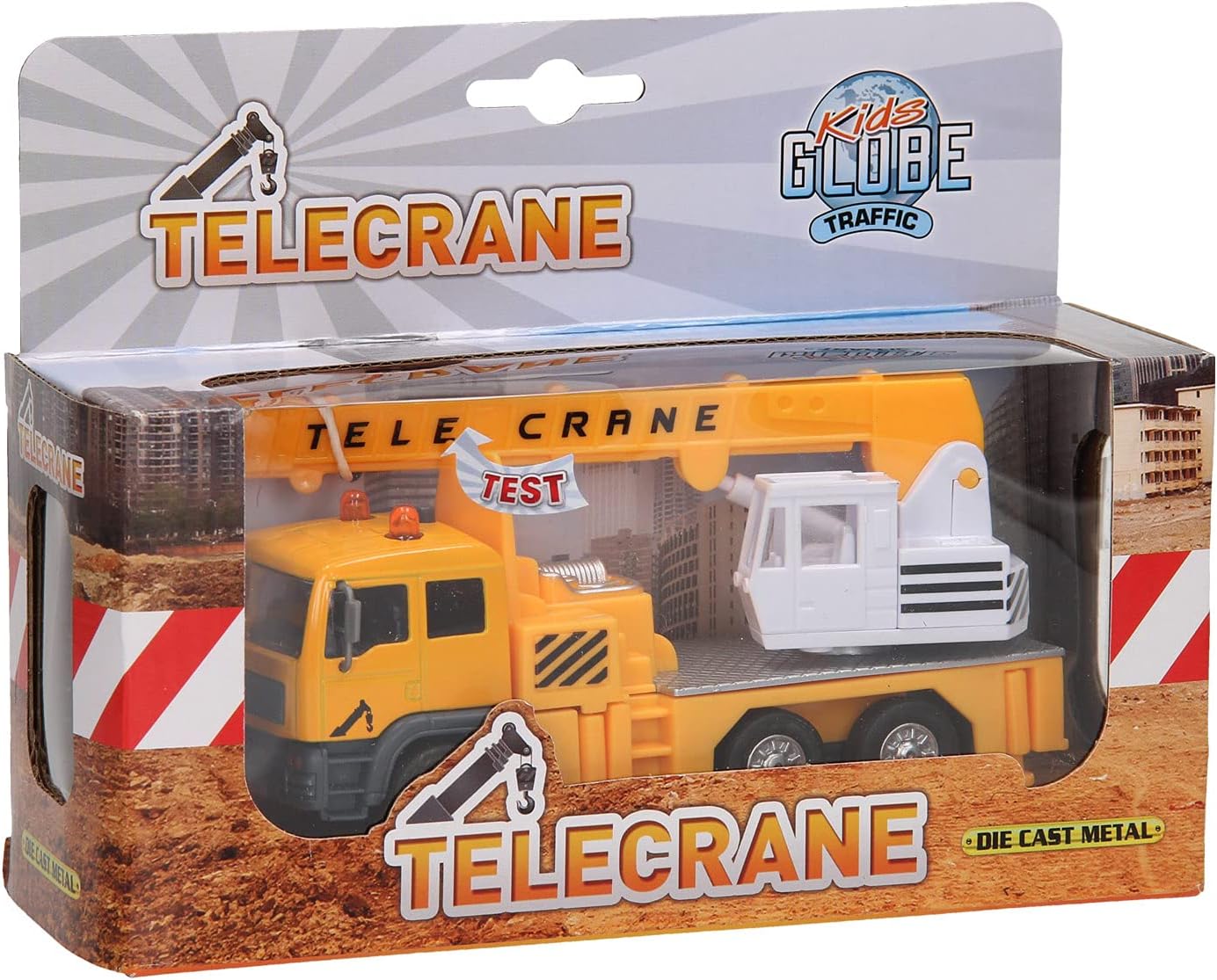 KIDS GLOBE DIE CAST TELECRANE WITH LIGHTS & SOUND