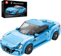 REOBRIX 824 MASERATI GRANTURISMO LIGHT BLUE SPORTS CAR 384PCS