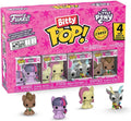FUNKO BITTY POP! MY LITTLE PONY 4 PACK TWILIGHT SPARKLE, FLUTTERSHY, DISCORD & DR HOOVES MINI VINYL COLLECTION