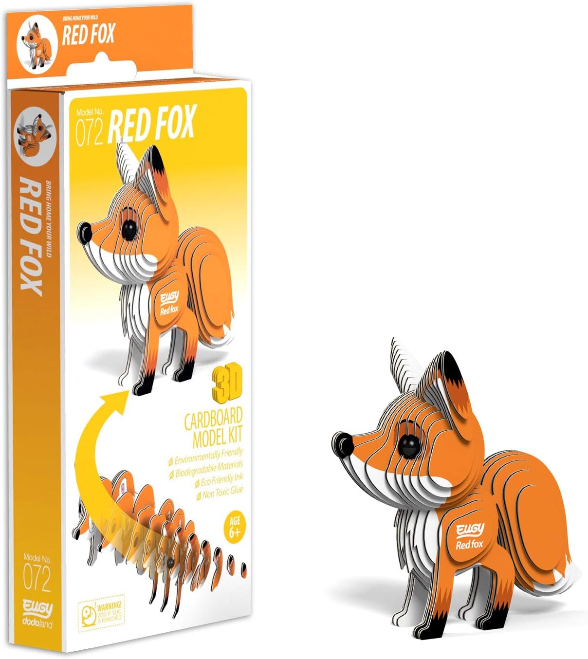 EUGY D5034 RED FOX 3D CARDBOARD MODEL KIT