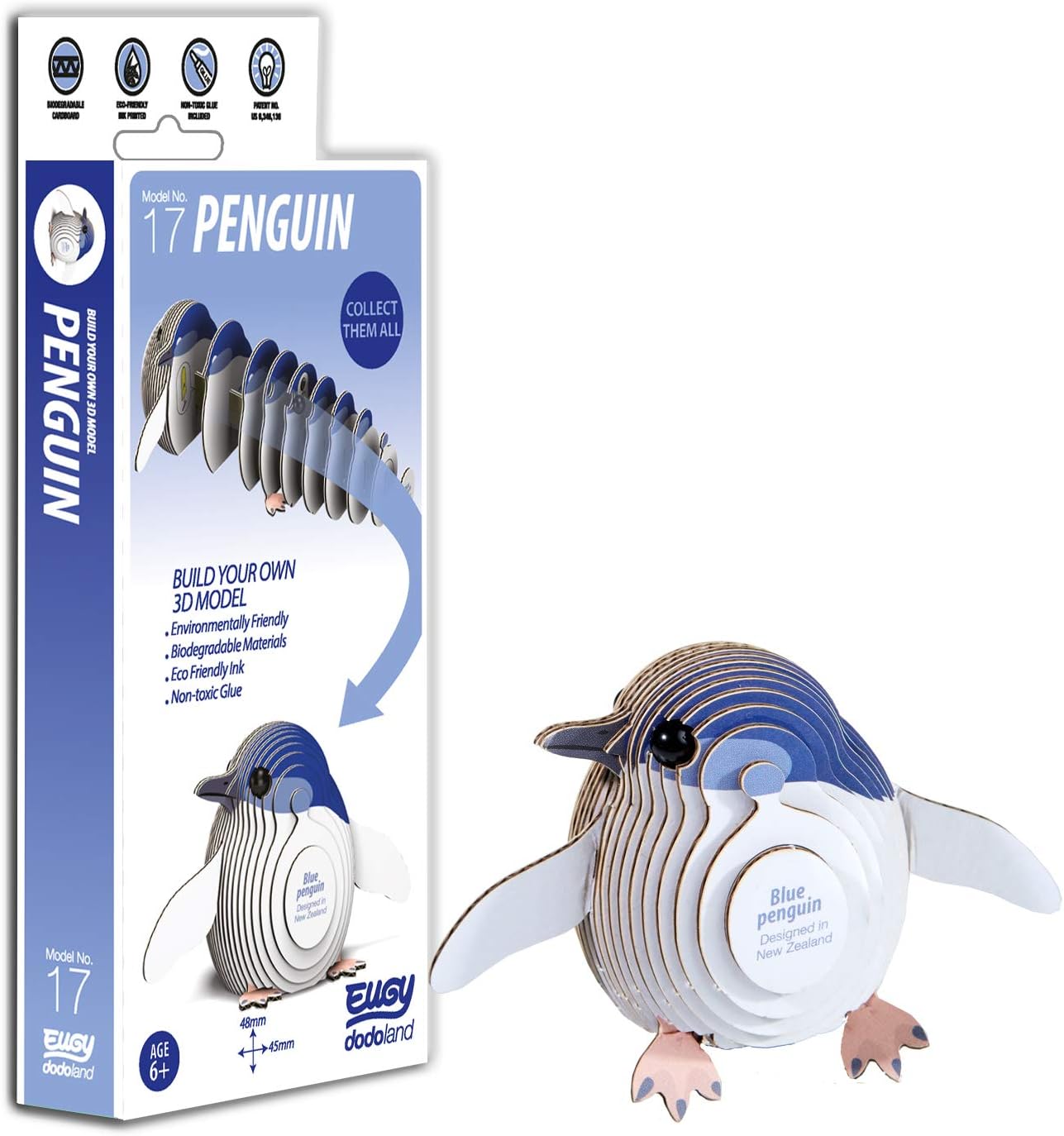 EUGY D5005 PENGUIN 3D CARDBOARD MODEL KIT
