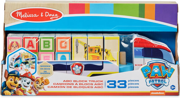 MELISSA & DOUG 33272 PAW PATROL ABC BLOCK TRUCK