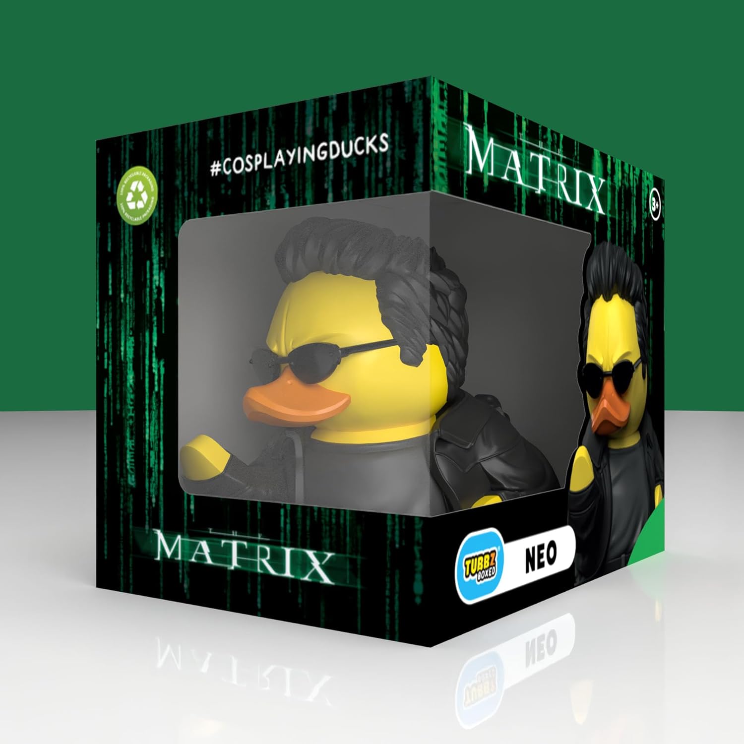 TUBBZ BOXED EDITION THE MATRIX NEO RUBBER DUCK VINYL FIGURE