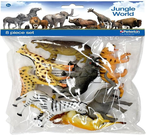 PETERKIN 21037 JUNGLE WORLD 8 PIECE SET