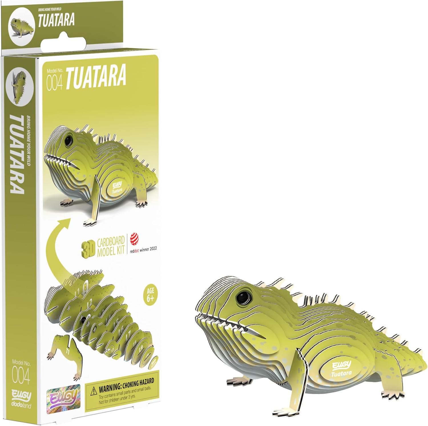 EUGY D5066 TUATARA 3D CARDBOARD MODEL KIT