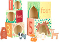 ORANGE TREE TOYS WOODLAND ANIMAL WOODEN STACKING CUBES