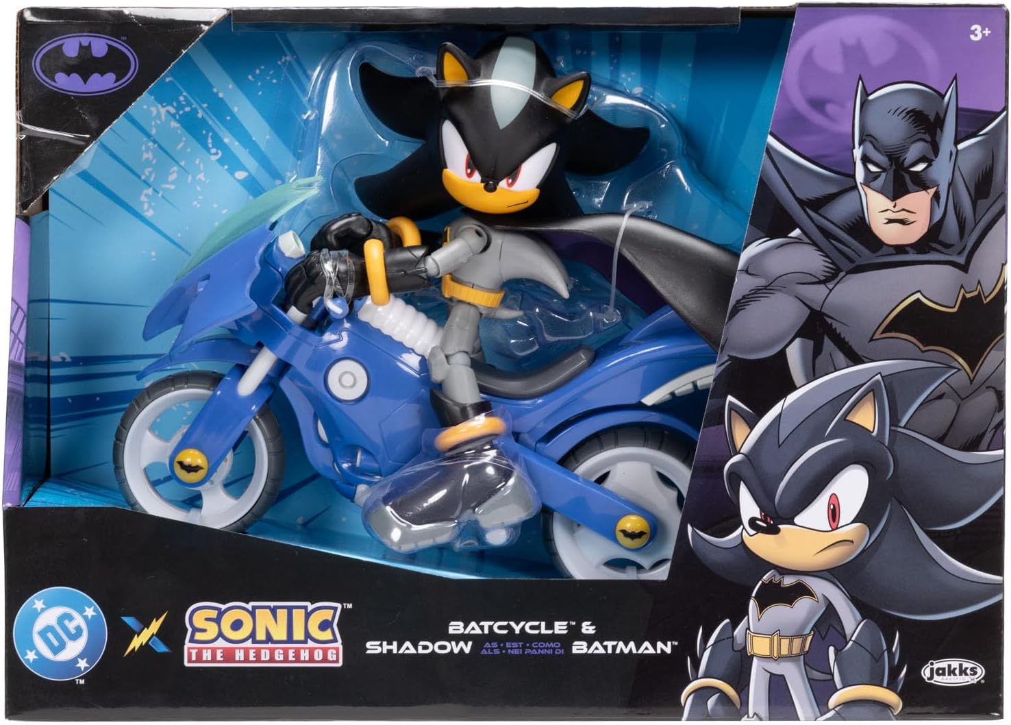 DC SONIC THE HEDGEHOG 43369 BATCYCLE & SHADOW AS BATMAN
