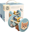 SPEEDY MONKEY WOODEN FOX ROLLER RATTLE