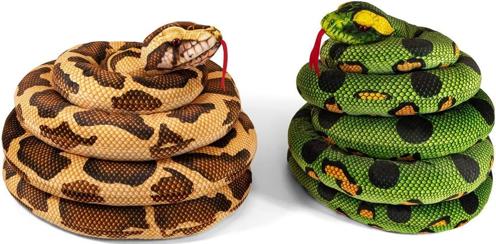 TOYMASTER SV15608 LARGE SNAKE SOFT TOY (ASSORTED COLOURS, ONE PICKED AT RANDOM)