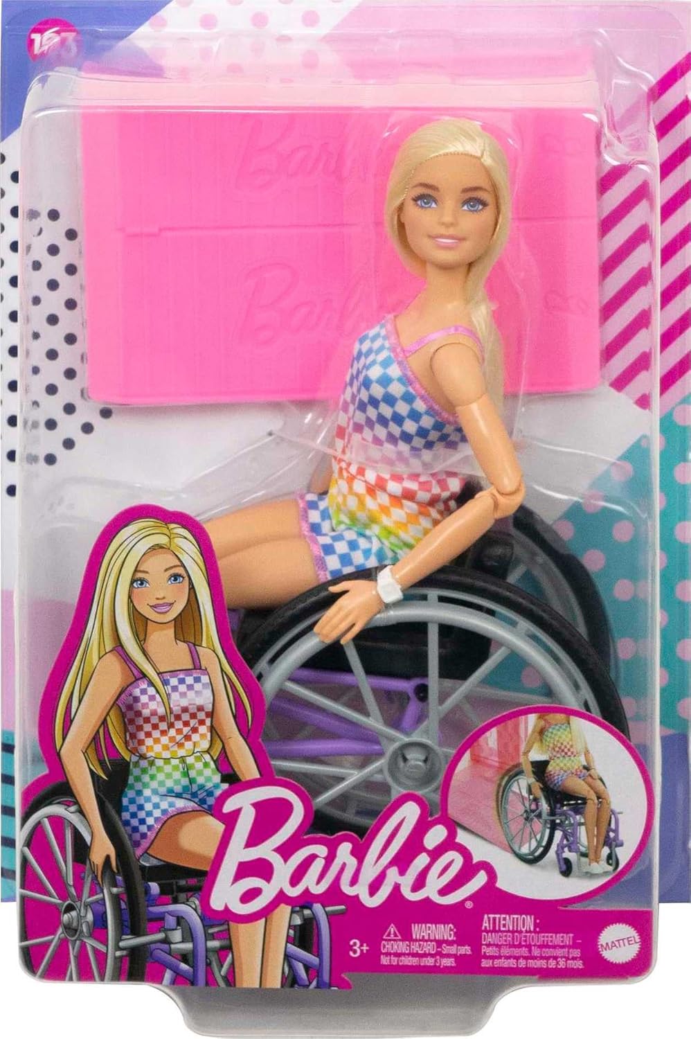 BARBIE HJT13 BARBIE WITH WHEEL CHAIR AND RAMP
