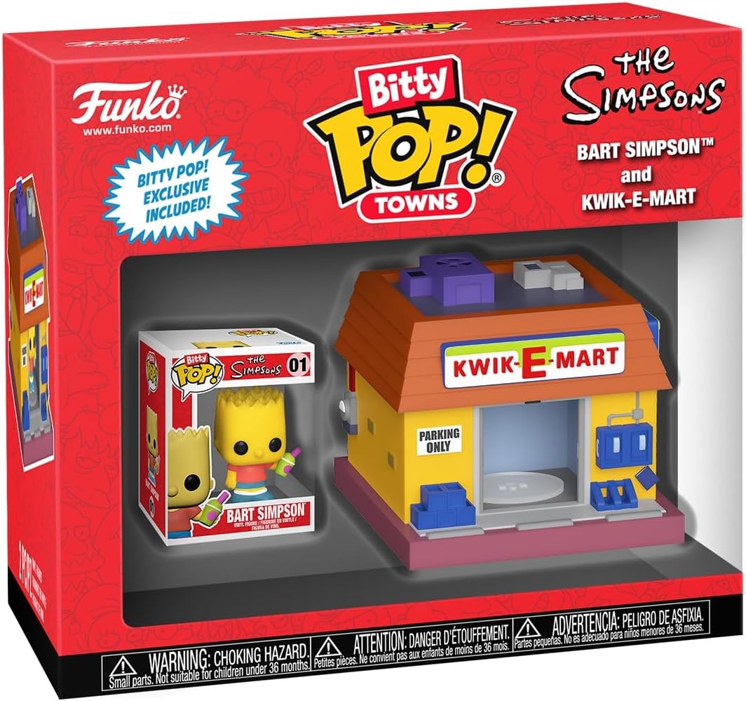 FUNKO BITTY POP TOWNS THE SIMPSONS BART SIMPSON AND KWIK-E-MART