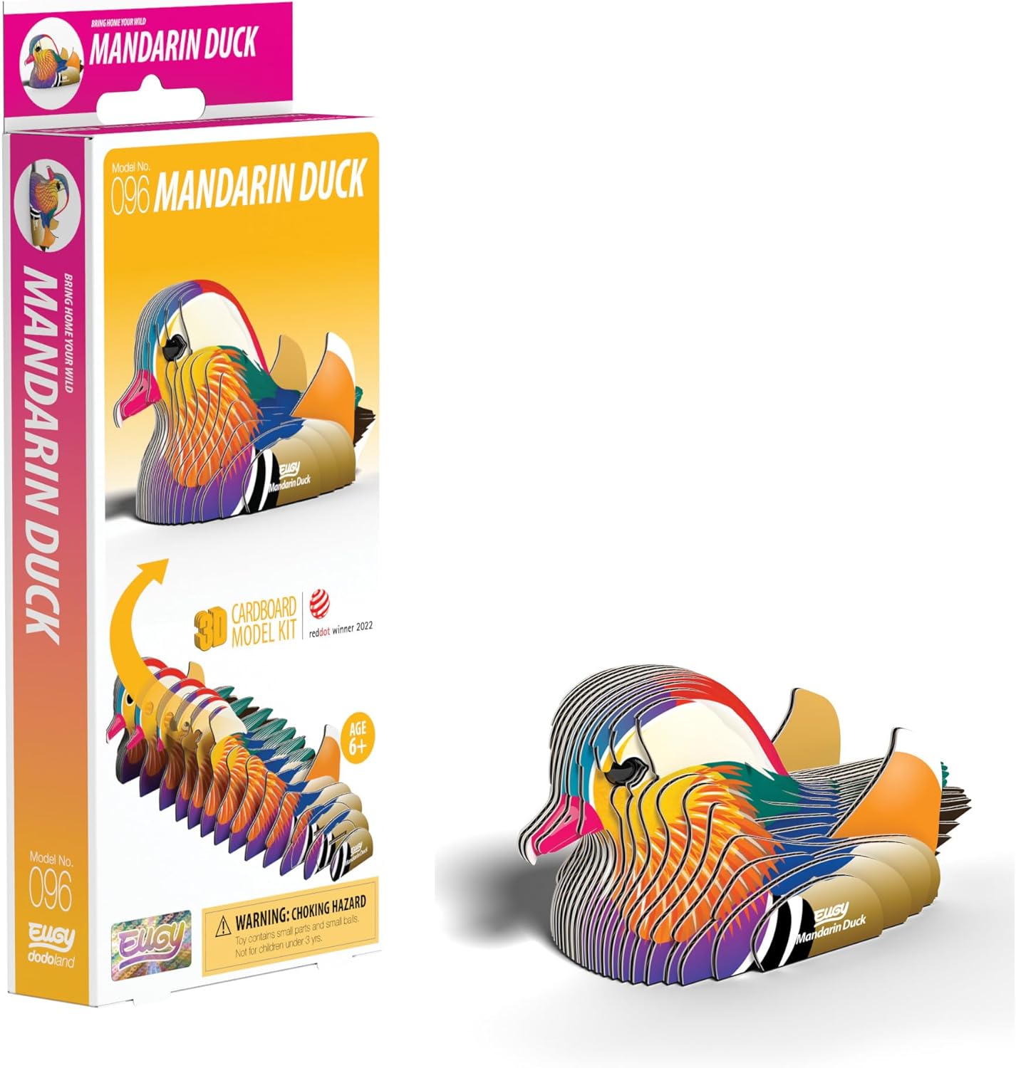 EUGY D5062 MANDARIN DUCK 3D CARDBOARD MODEL KIT