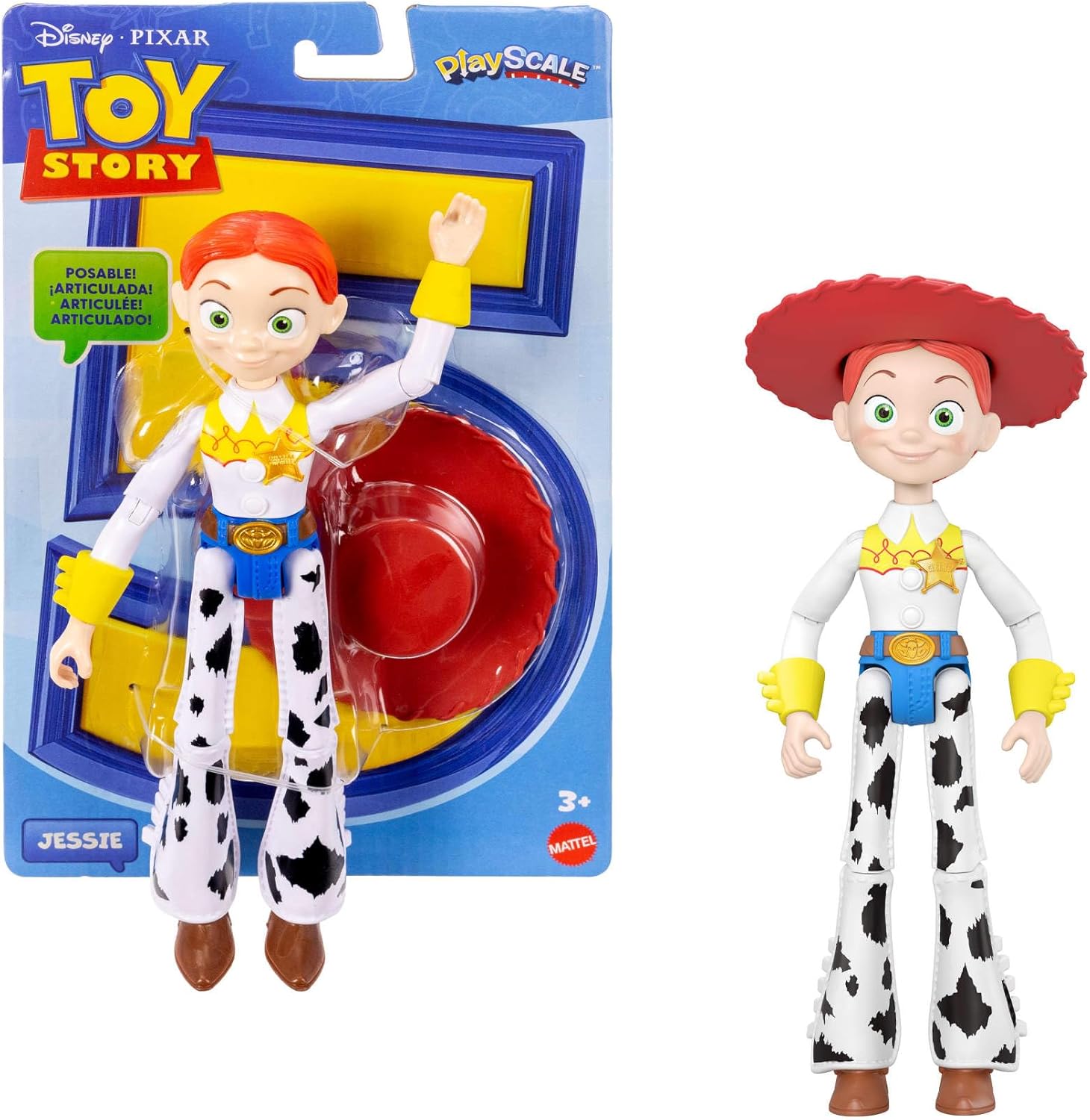 DISNEY TOY STORY JKV16 JESSIE POSABLE 7" FIGURE