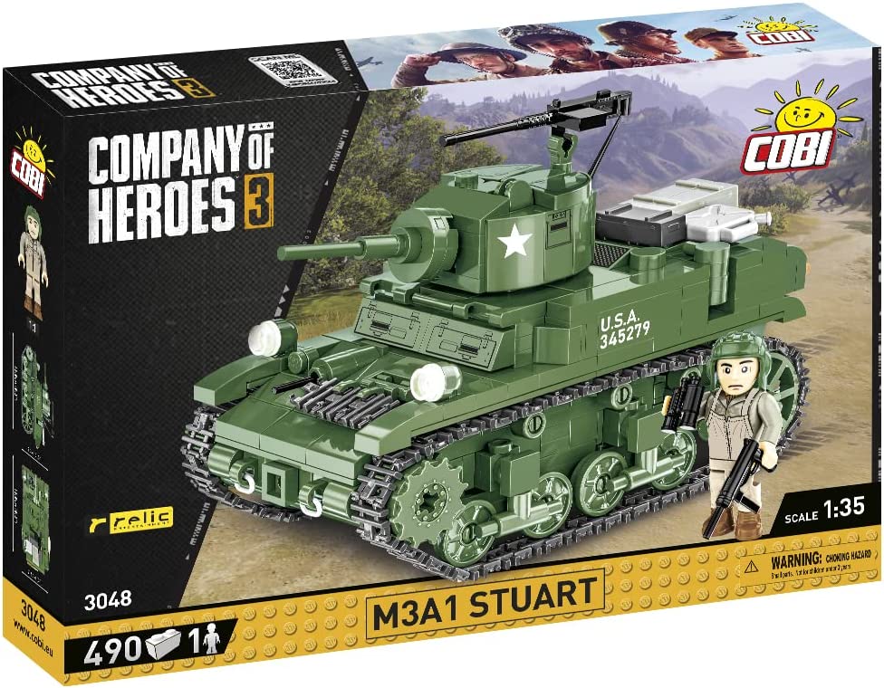 COBI 3048 M3 A1 STUART TANK