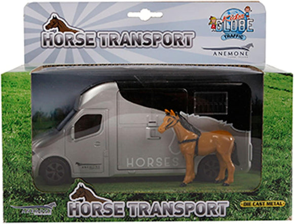 KIDS GLOBE 510211 DIE CAST HORSE TRANSPORTER