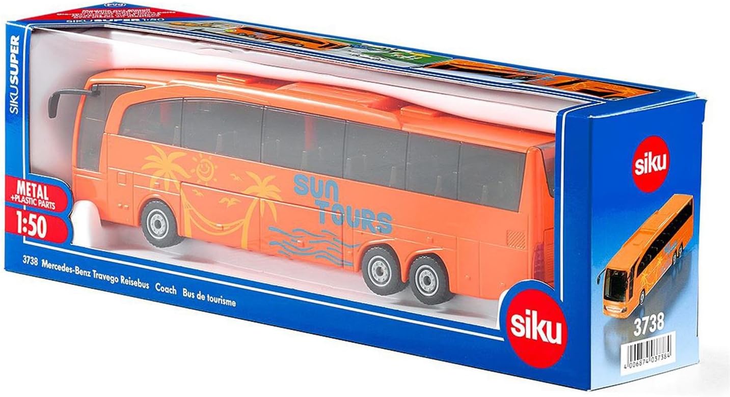 SIKU 3738 MERCEDES BENZ TRAVEGO COACH 1:50TH SCALE