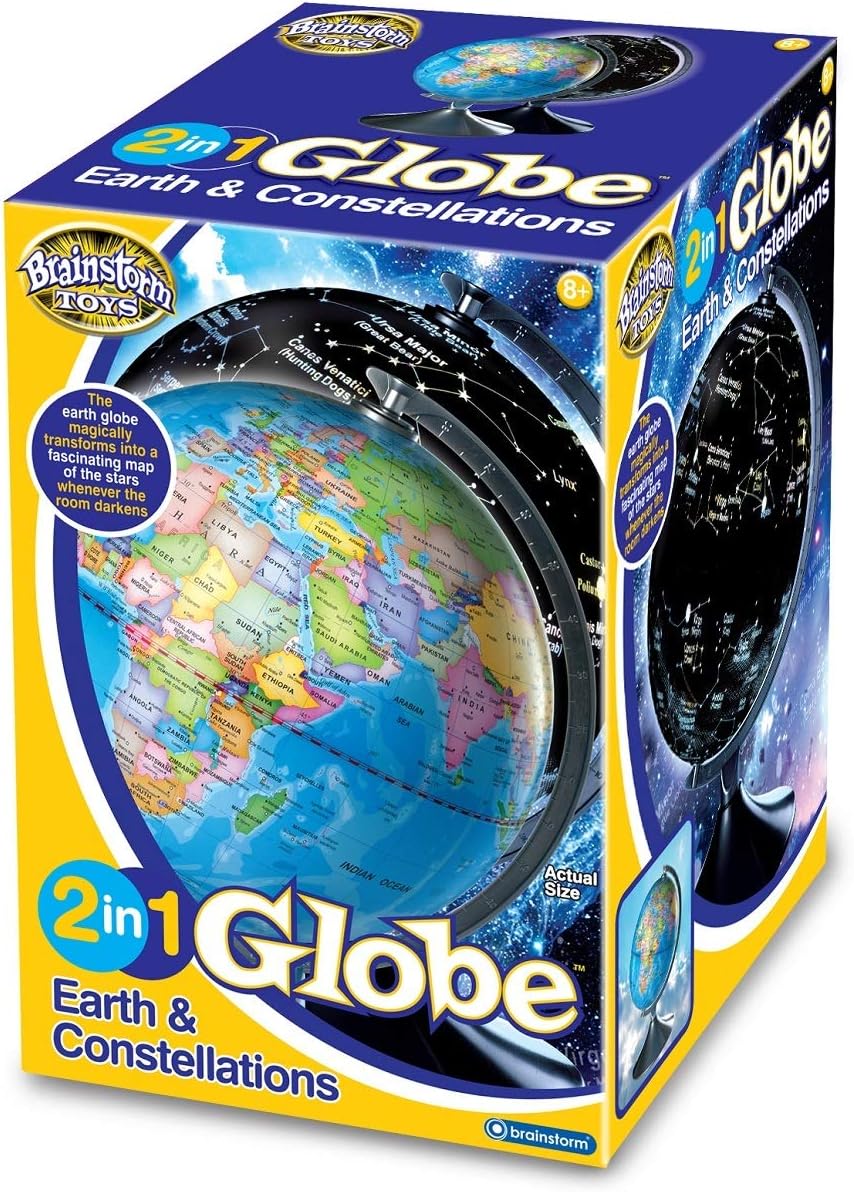 BRAINSTORM TOYS 2 IN 1 GLOBE EARTH & CONSTELLATIONS